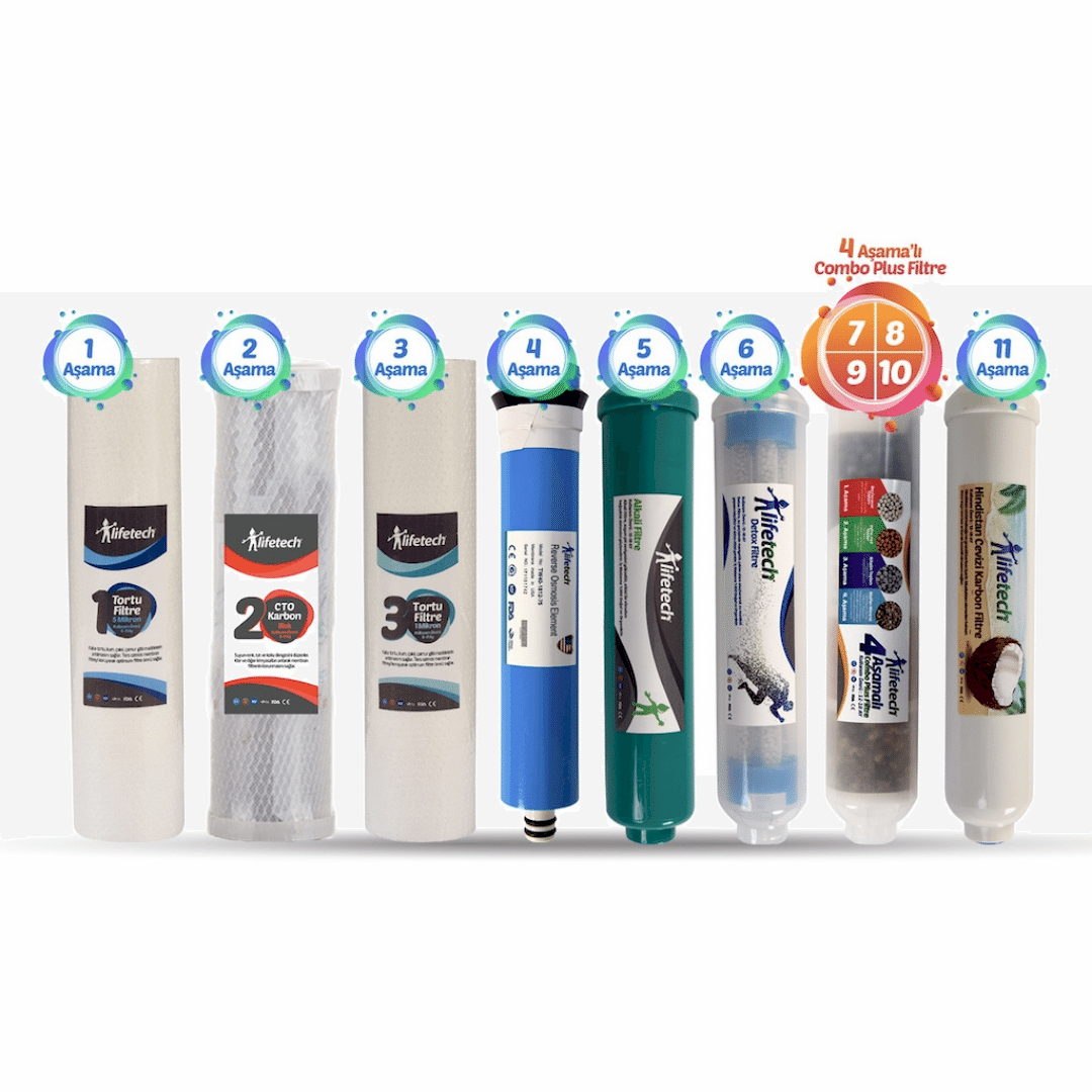 Lifetech 11 Aşama Açık Kasa Filtre Seti