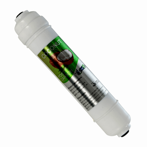 Puretech 10'' Inline Post Karbon Filtre, Coconut